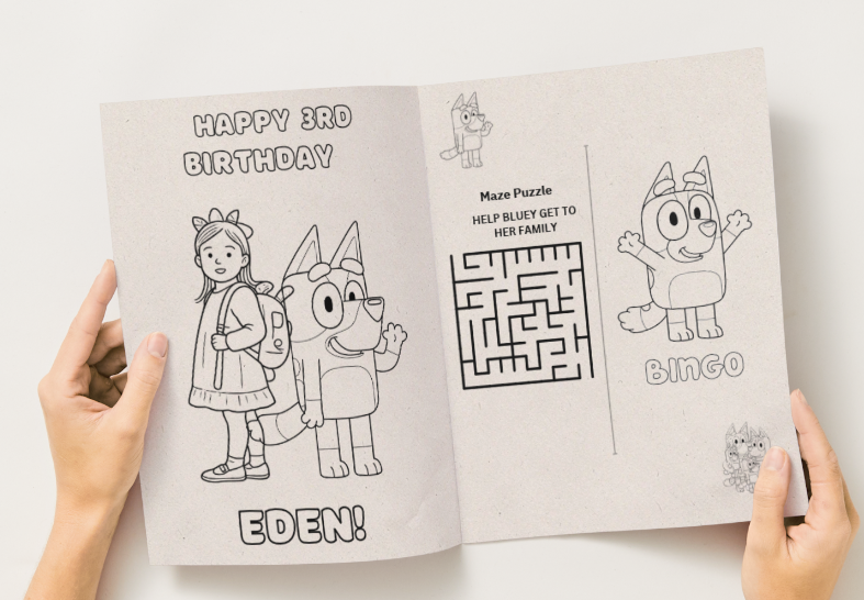 Custom Coloring Book - Digital Creation