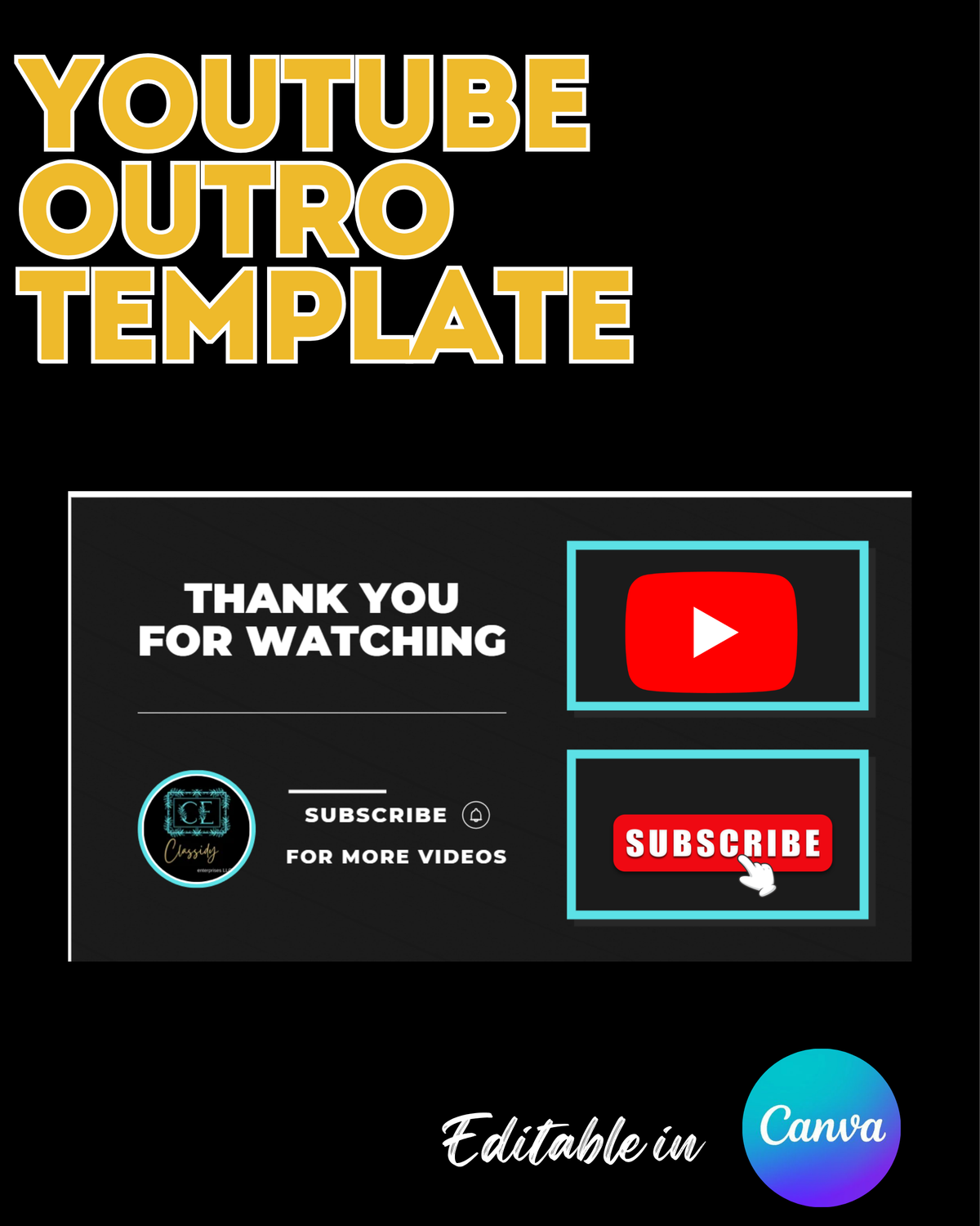 Youtube Outro Template