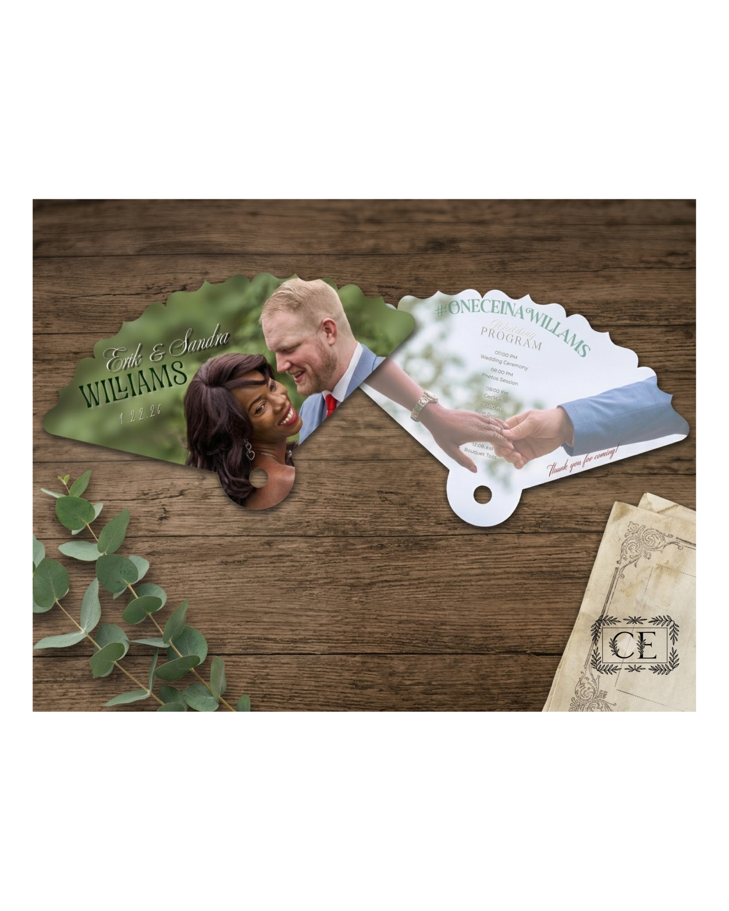 Custom Paper Fan - Digital Creation