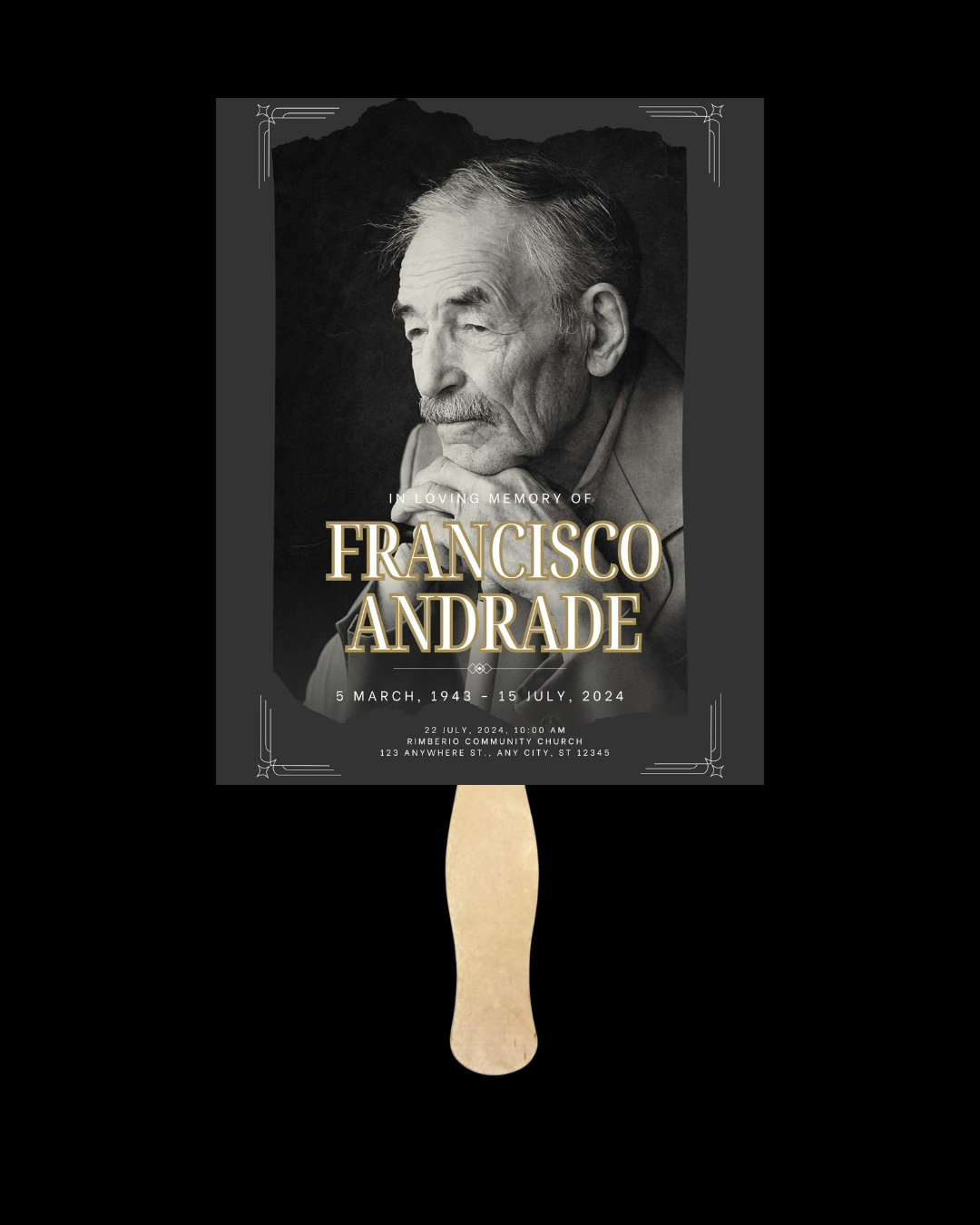 Remembrance Fan- DIGITAL CREATION