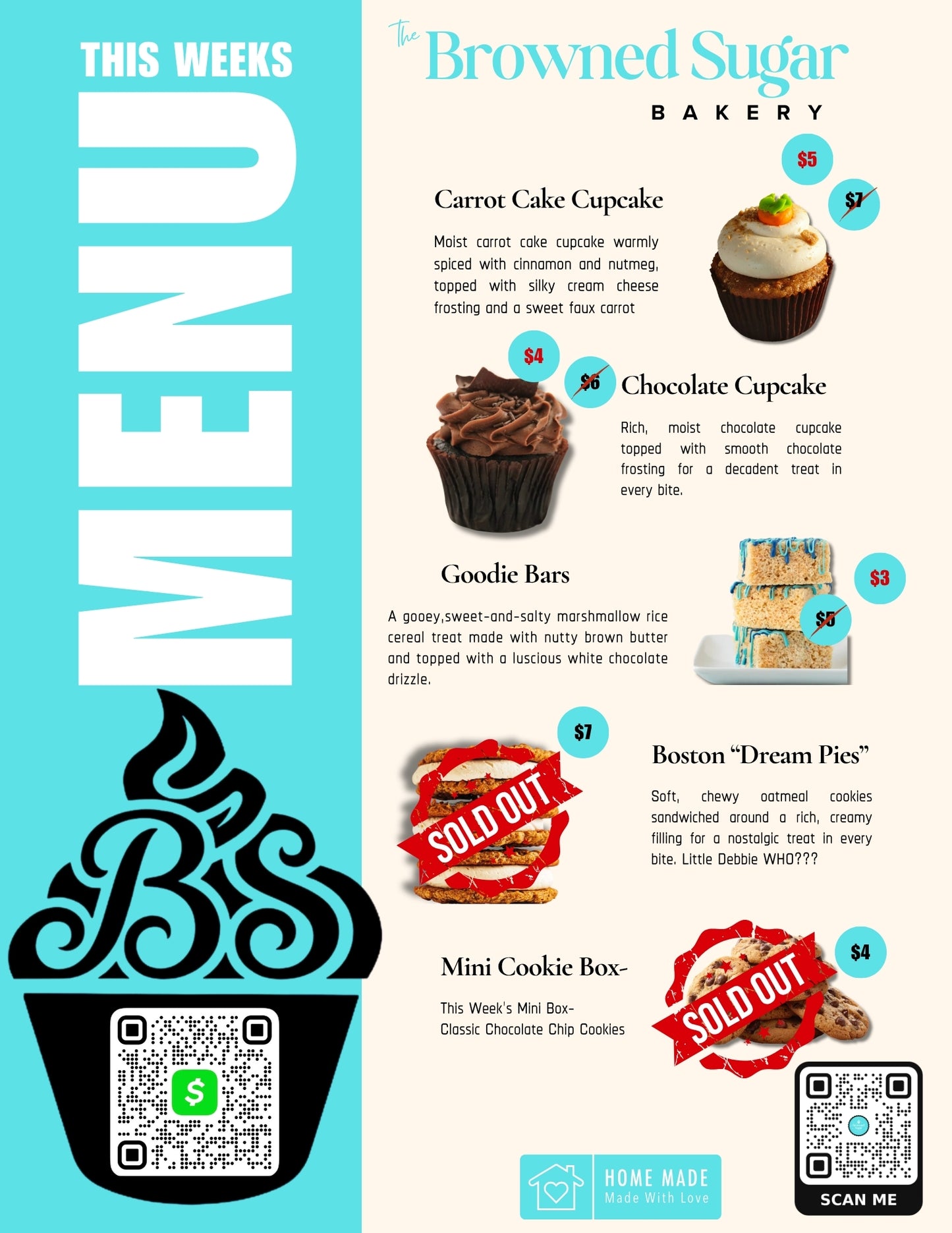 BSB AUGUST MENU