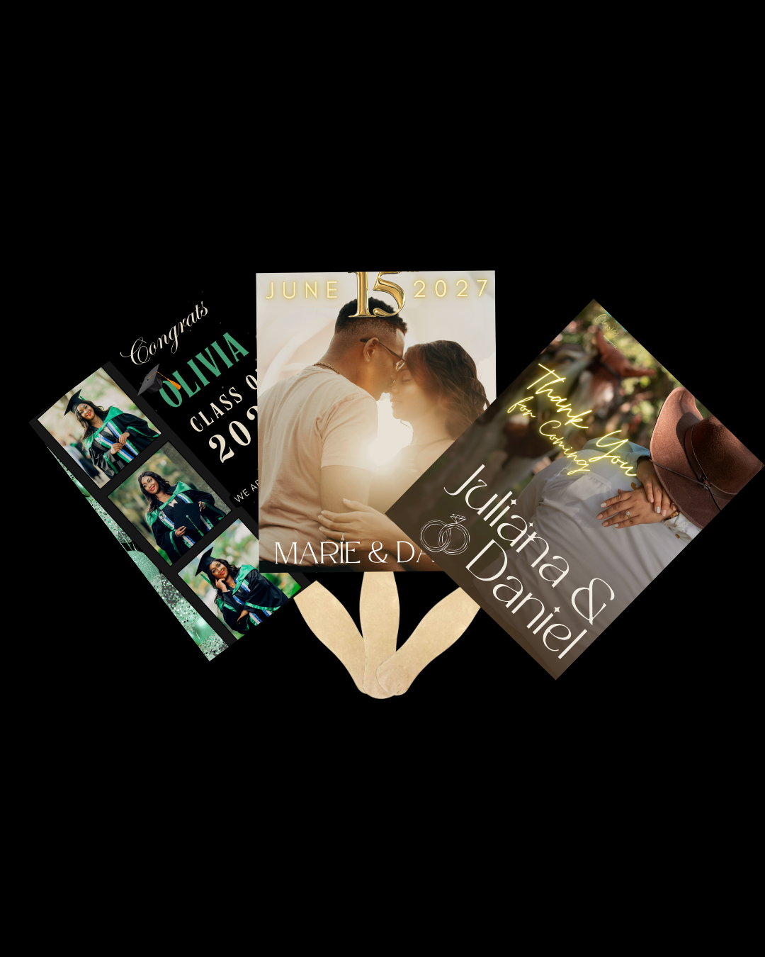 Custom Hand Fans - DIGITAL CREATION