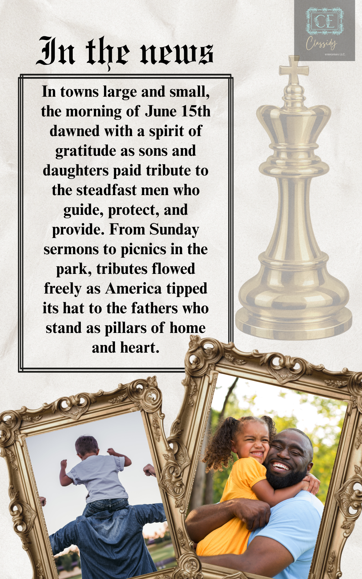 Custom event   News Paper