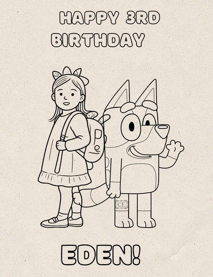 Custom Coloring Book - Digital Creation
