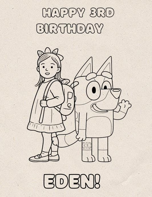 Custom Coloring Book - Digital Creation
