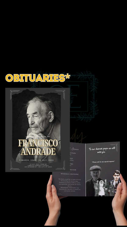 Obituaries- DIGITAL CREATION