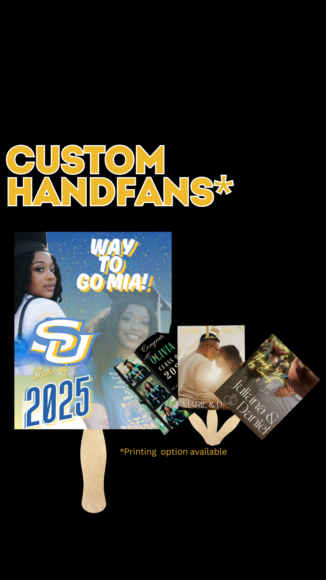 Custom Hand Fans - DIGITAL CREATION
