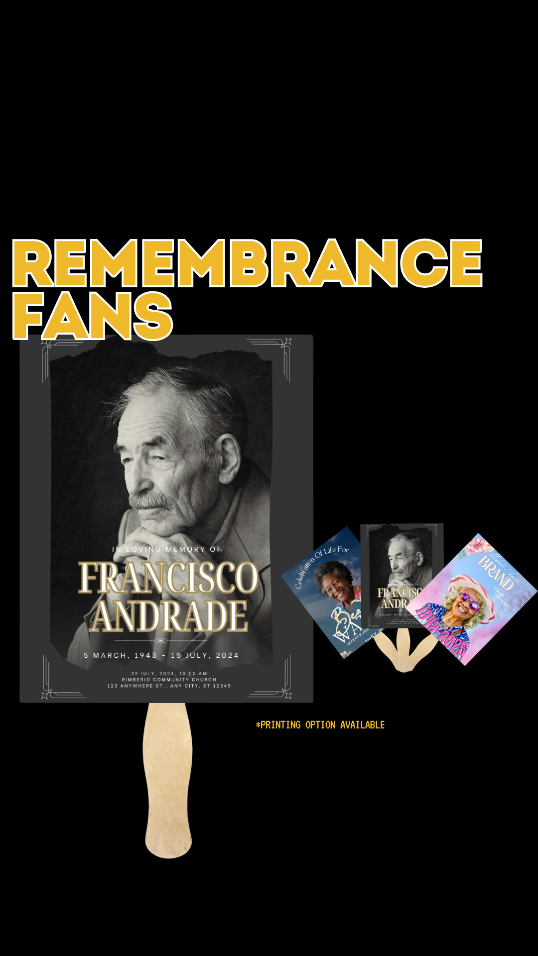 Remembrance Fan- DIGITAL CREATION