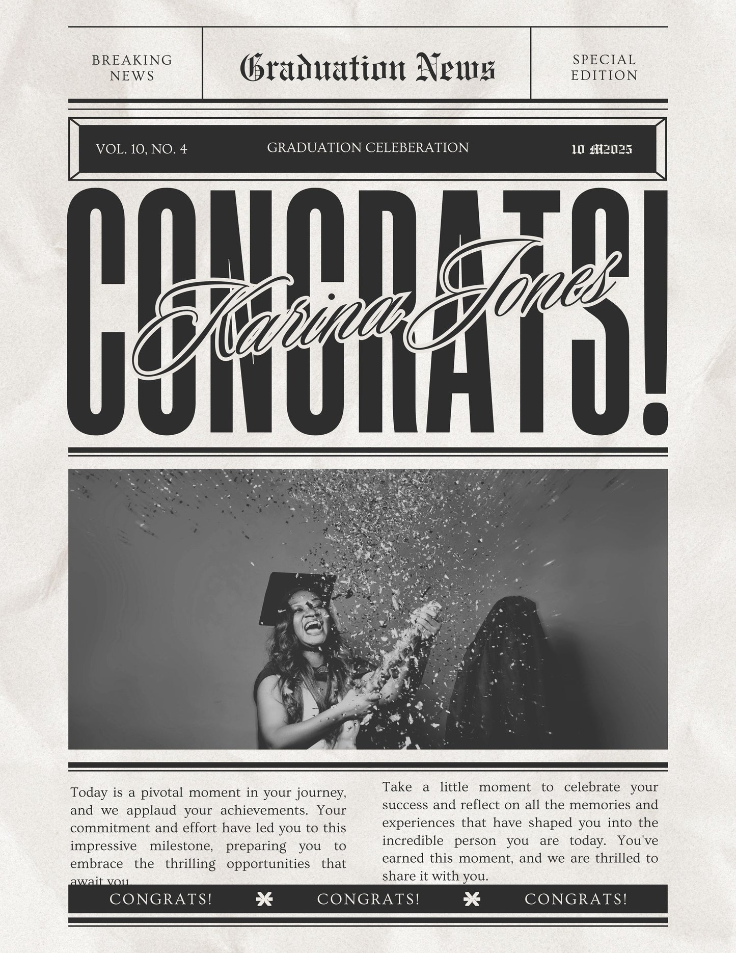 Custom event   News Paper