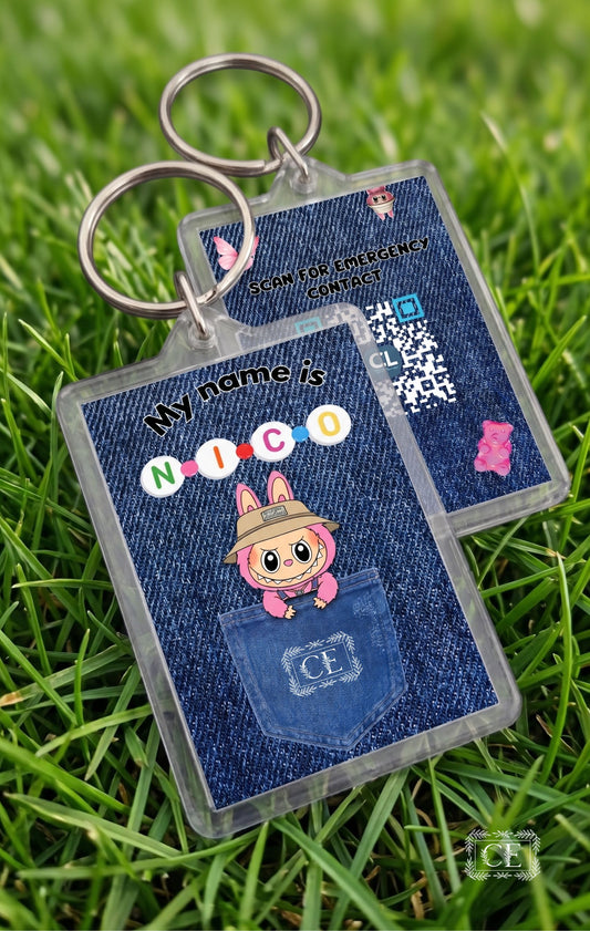 Labubu Key Chains Template