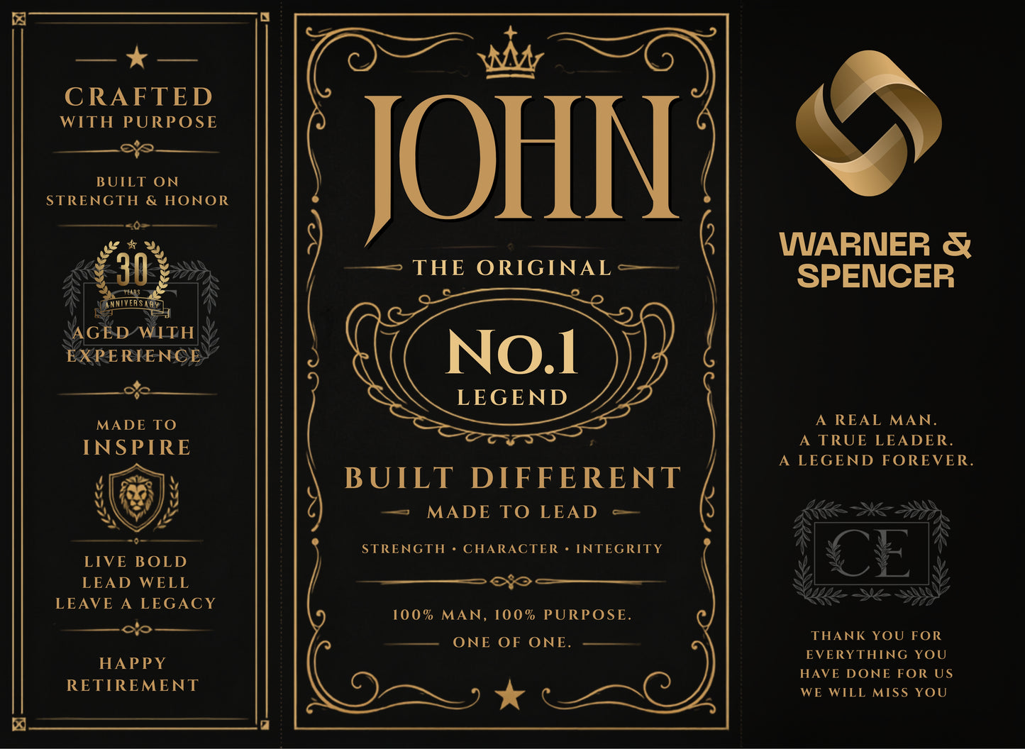 Custom Liquor Bottle Event Labels