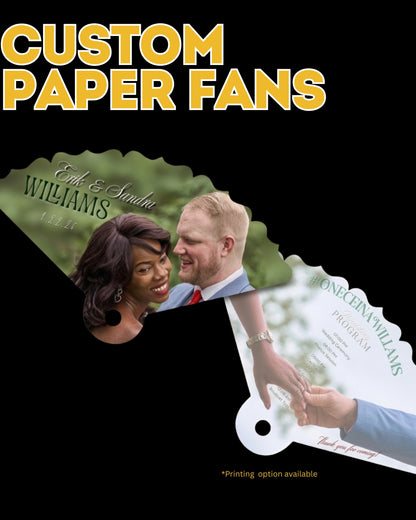 Custom Paper Fan - Digital Creation