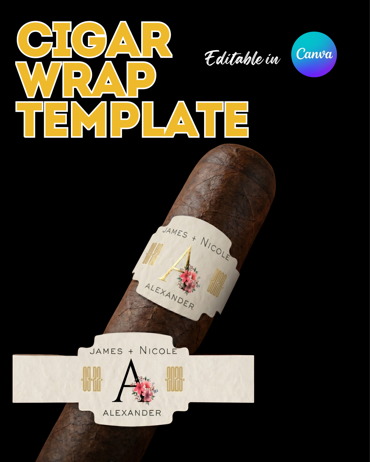 Cigar Label  Template