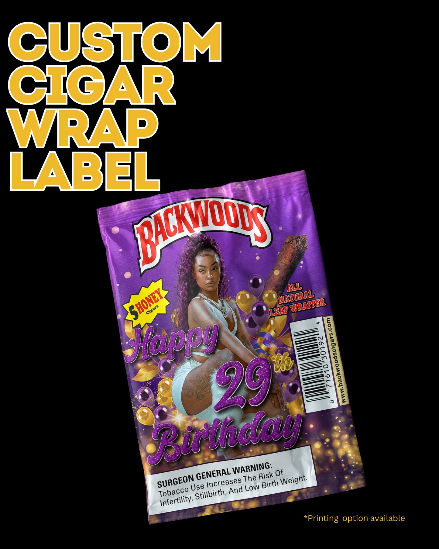 Custom Cigar Wrap Label