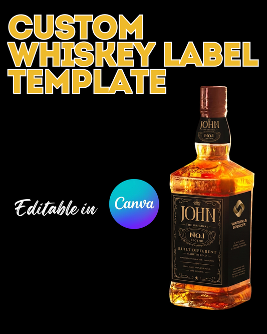 Whiskey Label  Template