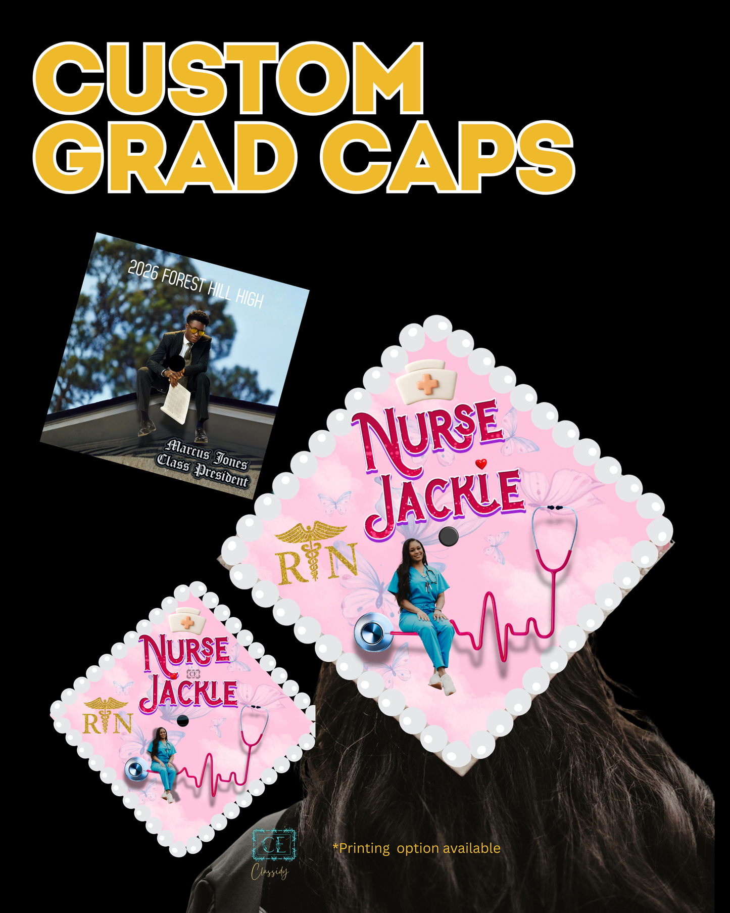 Custom Grad Cap Topper