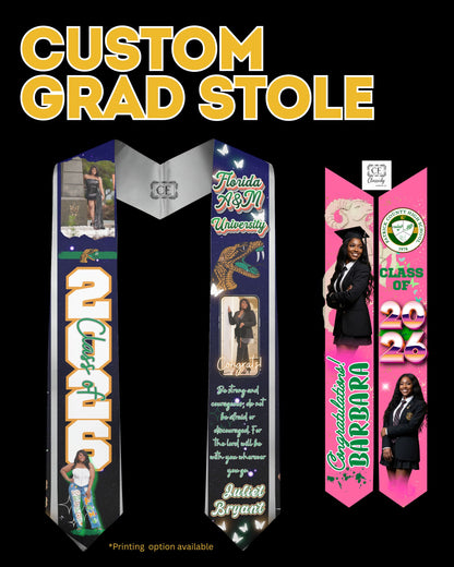 Custom Grad Stole Design