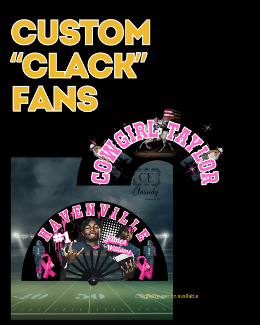 Custom "Clack" Hand Fans