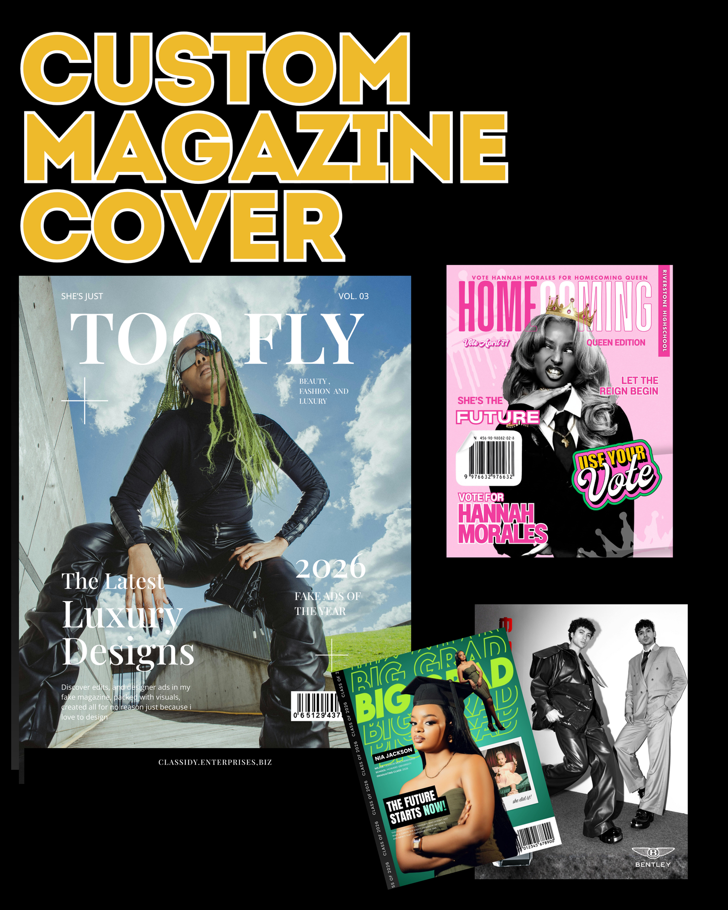 Custom Magazine Cover & Print ADs
